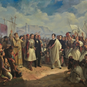 The Reception of Lord Byron at Missolonghi by Theodoros Vryzakis