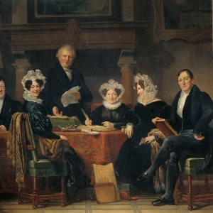 Regents and Regentesses of the Lepers' Asylum oil on canvas by Jan Adam Kruseman
