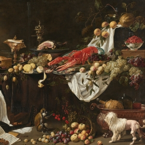 Abraham van Beyeren, Banquet Still Life, oil on canvas